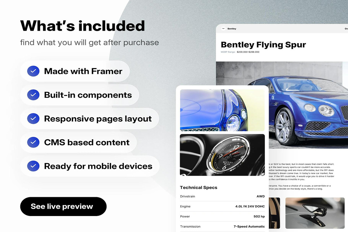 ByDrive - car rental, an UI Kit Template by Lumina_ui_ux202 (Photo 8 of 8)