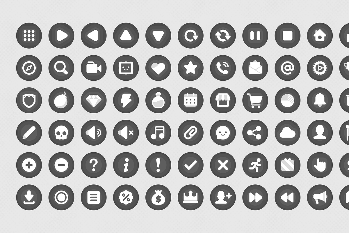 GUI - Simple Round, an UI Kit Template by LAYERLAB (Photo 22 of 26)