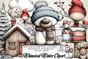 Whimsical Winter Clipart Bundle, an Illustration by DreamPrint404 (Thumbnail 1 of 5)