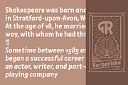 Barbariska Regular & Oblique, a Font by Russian Fonts (Thumbnail 8 of 9)