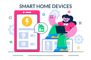 10 Smart Home Devices Illustration, an Illustration by denayunebgt (Thumbnail 4 of 4)