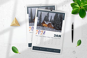 Wall Calendar 2024, a Print Template by Uiparvin (Thumbnail 1 of 2)