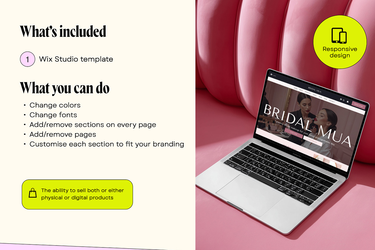 Bridal Makeup Website, a Wix Template by Template Twist Shop (Photo 5 of 9)