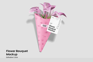 Flower Bouquet Mockup, a Packaging Mockup by renderstockmarket