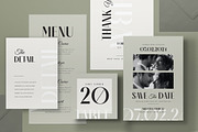 Minimalist Wedding Invitation Set, an Invitation Template by graphicook (Thumbnail 2 of 3)