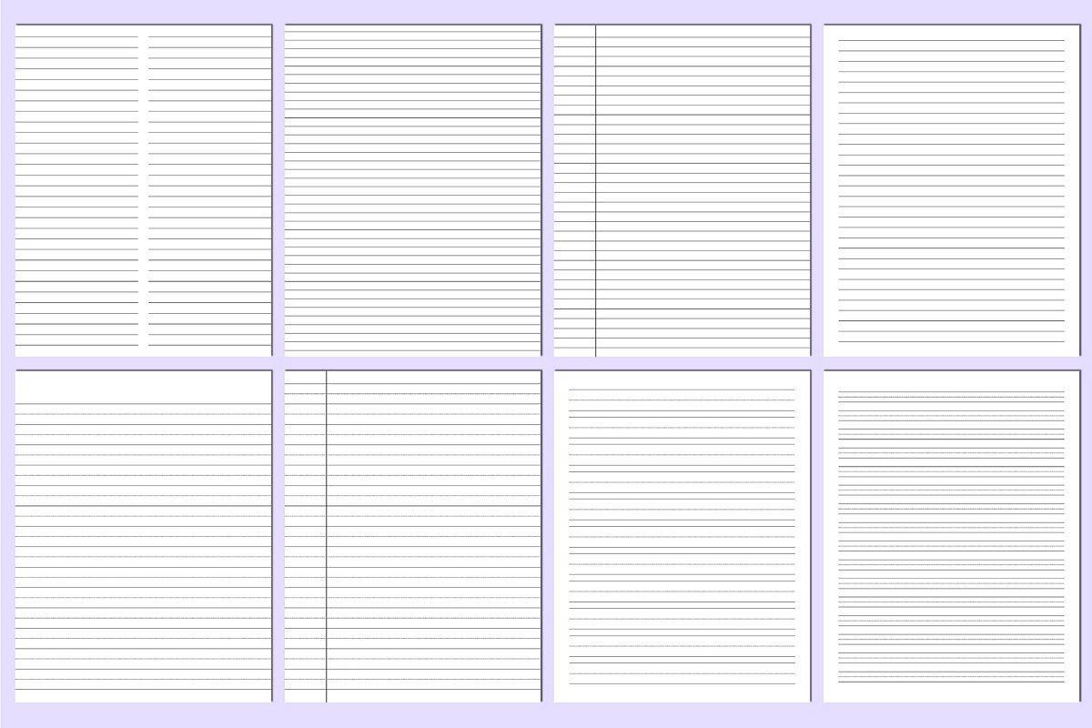 Ultimate Notebook Paper Bundle Canva, a Stationery Template by Mustafiz (Photo 5 of 9)