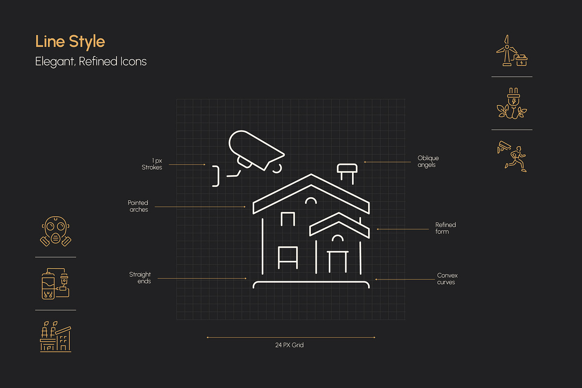 Safety and Sustainability Icon Set, an Outline Icon by Prosymbols (Photo 3 of 8)