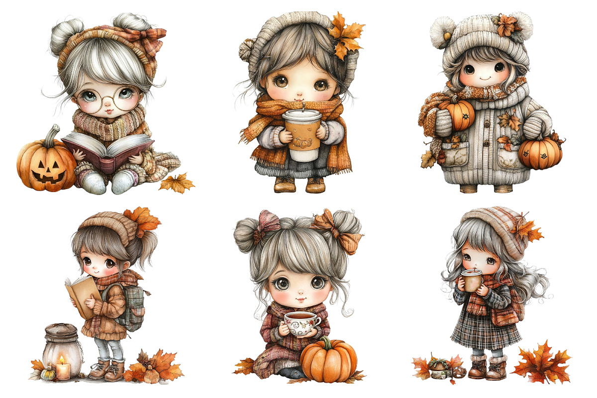 Pumpkin Spice Fall Clipart, an Illustration by Daily.Designs (Photo 2 of 5)