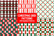 200 Christmas Grid Patterns, a Pattern Graphic by Pattern Whimsy (Thumbnail 1 of 10)