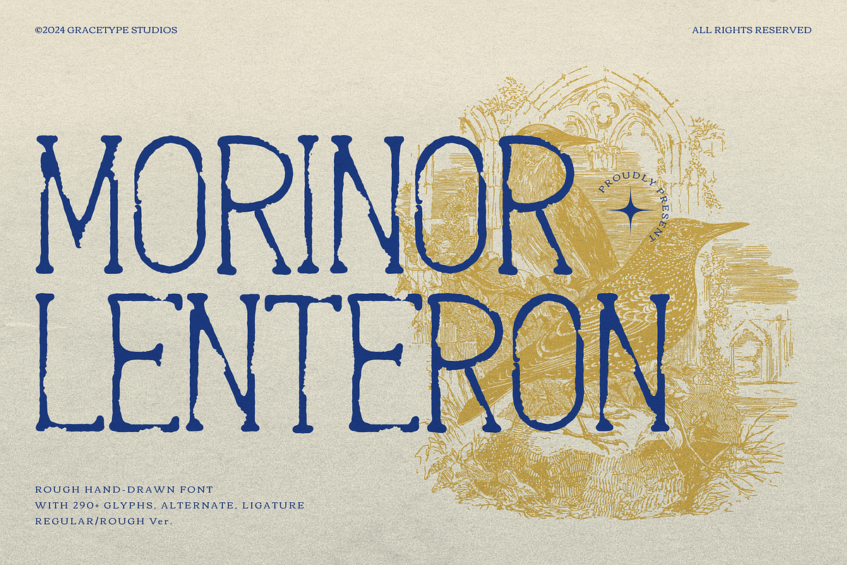 Morinor Lenteron | Hand Drawn Font, a Handwritten Font by gracetype_studio (Photo 1 of 12)