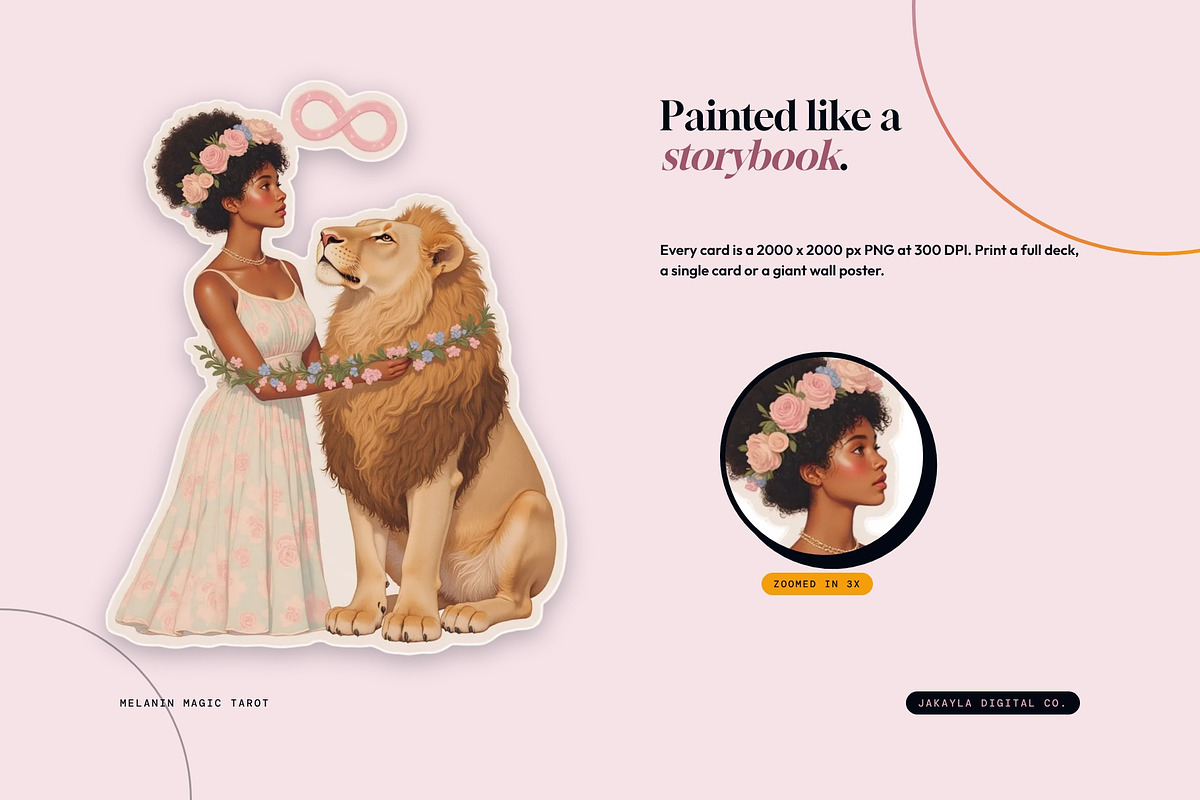 Melanin Magic Tarot Deck PNG, an Advertising Mockup by Jakayla Digital Co (Photo 6 of 10)