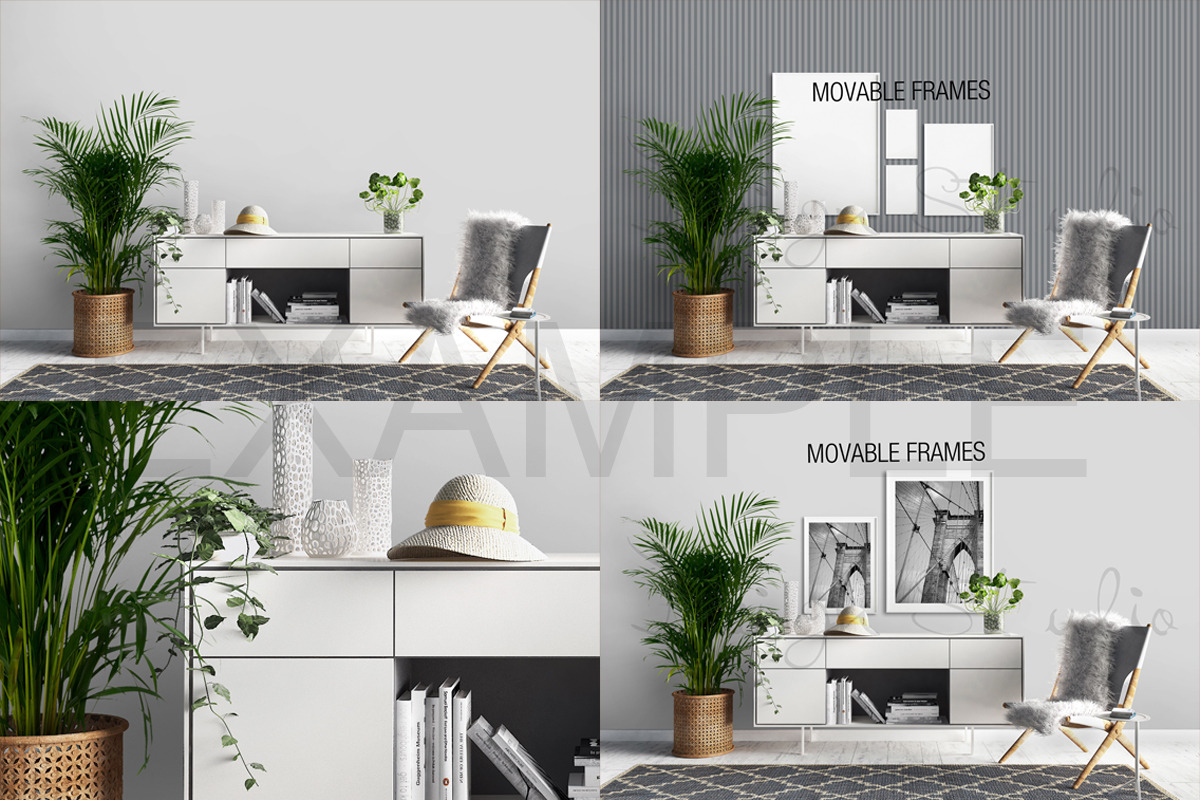 MOCK UPS BUNDLE, 10 INTERIOR PSD, a Print Template by HisariDS Mockup Design (Photo 11 of 11)