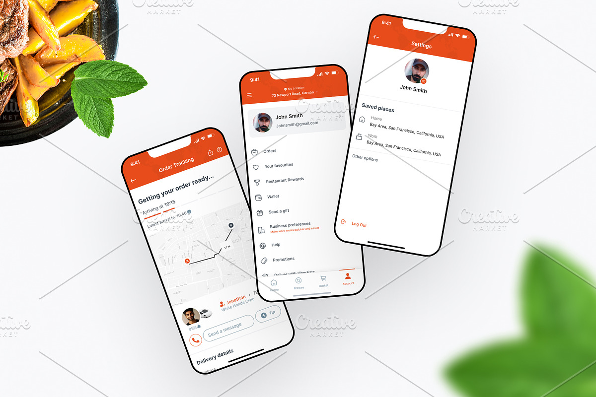 UberEats App UI Kit – Food Delivery, an UI Kit Template by DesignBox (Photo 7 of 7)