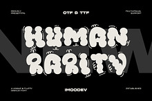 Human Rarity - Cloud Bubble Typeface