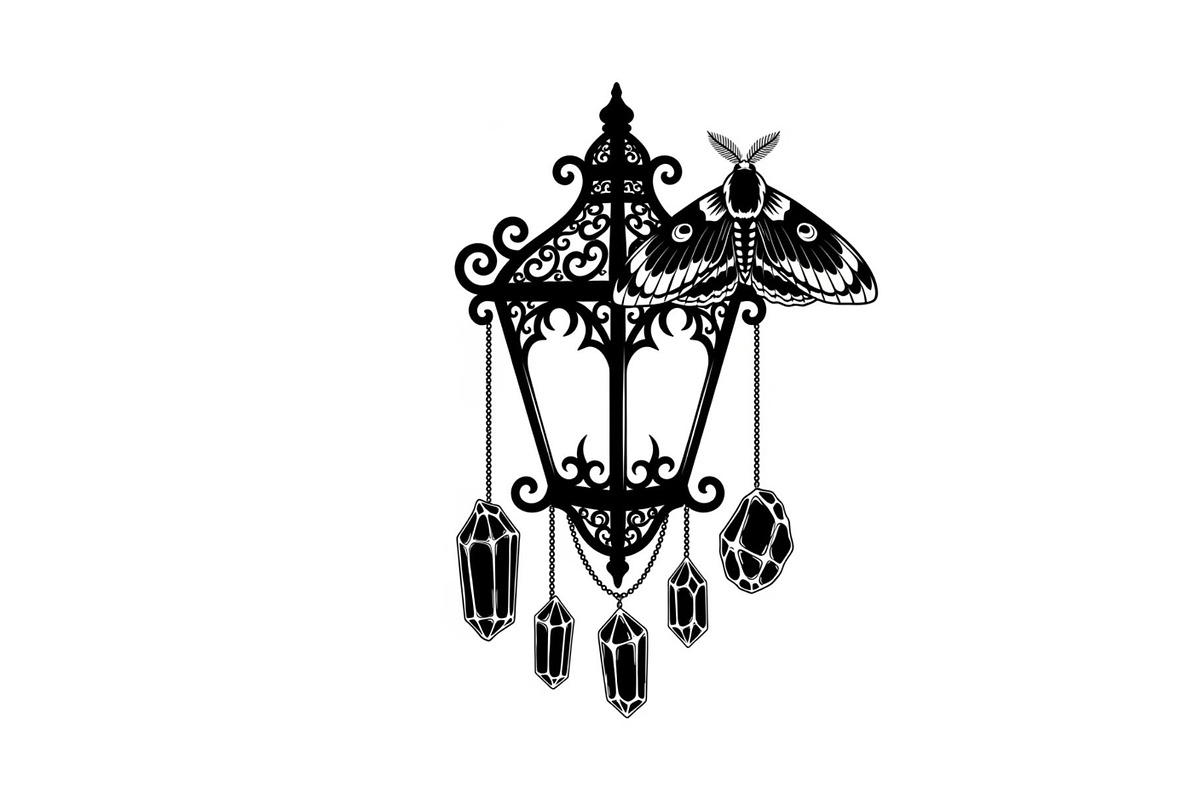 Mystical Moth Lantern Design Bundle, an Illustration by Designs_River (Photo 3 of 31)