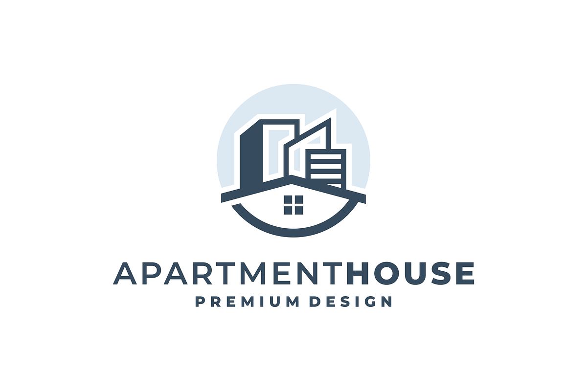 apartment house logo design, a Branding & Logo Template by mouze_art (Photo 2 of 3)