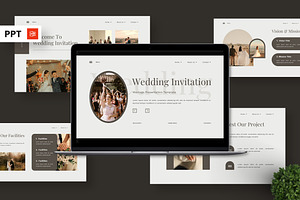Wedding Invitation - Marriage PPT, a Presentation Template by Deepslide Studio