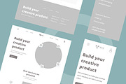 Creative Agency Wireframe Website, a Wireframe Template by INSPR STD (Thumbnail 4 of 6)