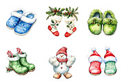 Christmas Slipper Clipart, an Illustration by SinaCreation (Thumbnail 3 of 5)
