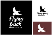 Flying Duck Logo, Flying Duck Silhou, a Branding & Logo Template by Atlantis X Nurman Arbai (Thumbnail 1 of 2)
