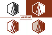 Evergreen Tree Logo, a Branding & Logo Template by M. E. Smith Design (Thumbnail 4 of 4)