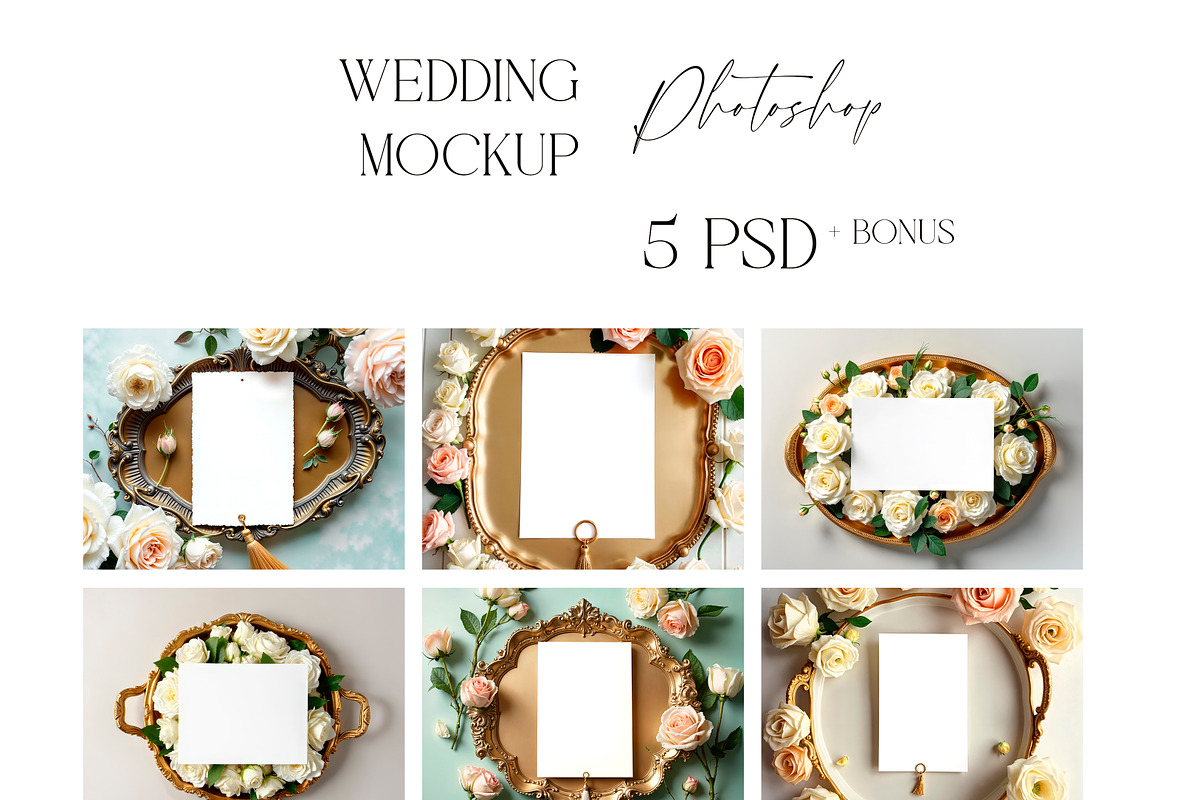Wedding MockUP Vintage Bride Flatlay, a Product Mockup by EkaterinaViArt (Photo 2 of 2)