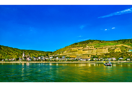 Lorch in the Rhine Gorge with St, an Architecture Photo by Leonid Andronov