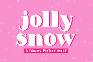 JOLLY SNOW a Vintage Christmas Serif, a Serif Font by Blush Font Co.