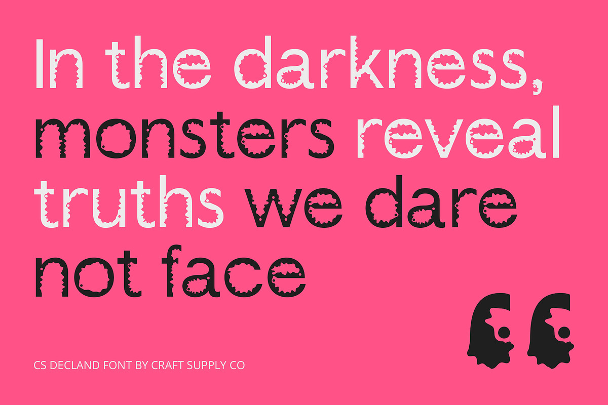 CS Decland – Psychedelic Font, a Sans Serif Font by Craft Supply Co. (Photo 3 of 8)