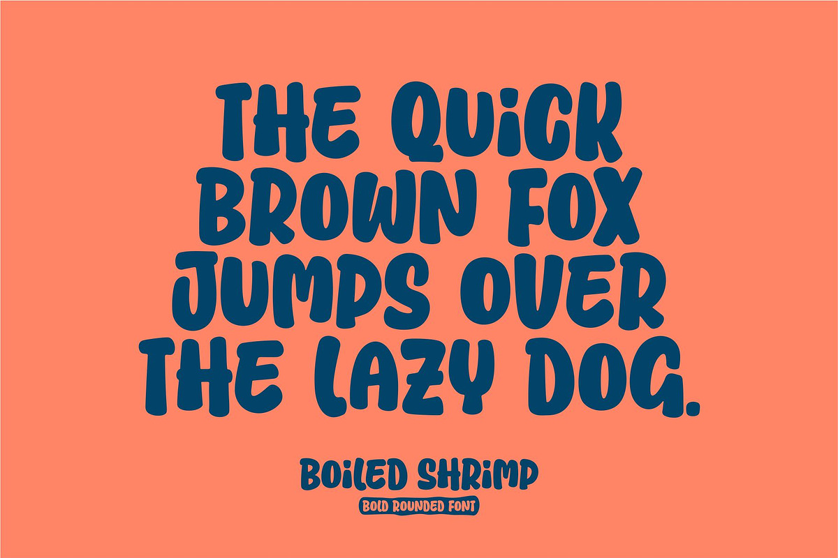 Boiled Shrimp - Bold Rounded font, a Handwritten Font by HanzelSpace Studio (Photo 7 of 8)