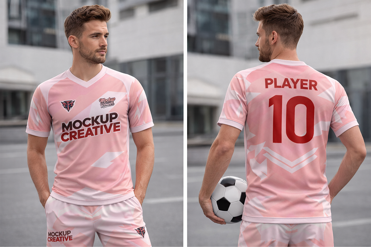 Complete Football Jersey Mockup, a Shirt Mockup by Mockup Power (Photo 3 of 17)