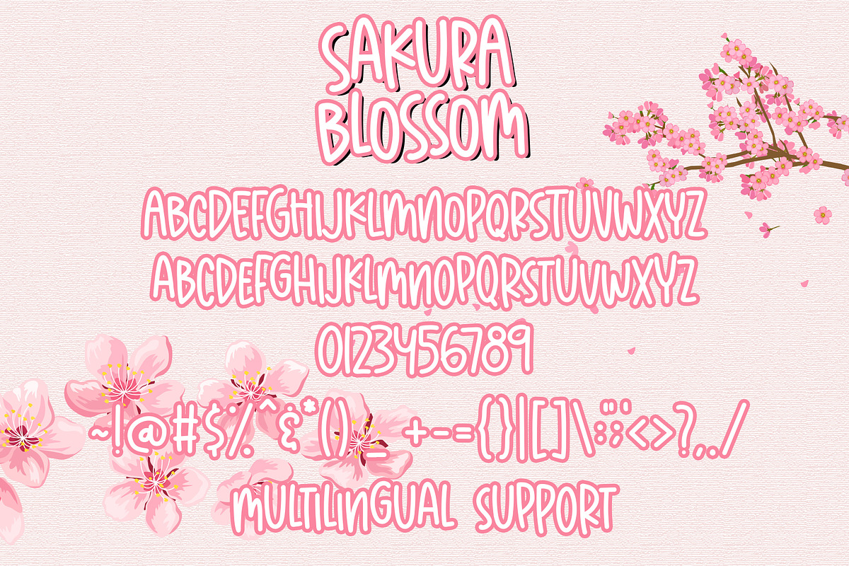 Sakura Blossom, a Sans Serif Font by Dm Studio (Photo 6 of 6)