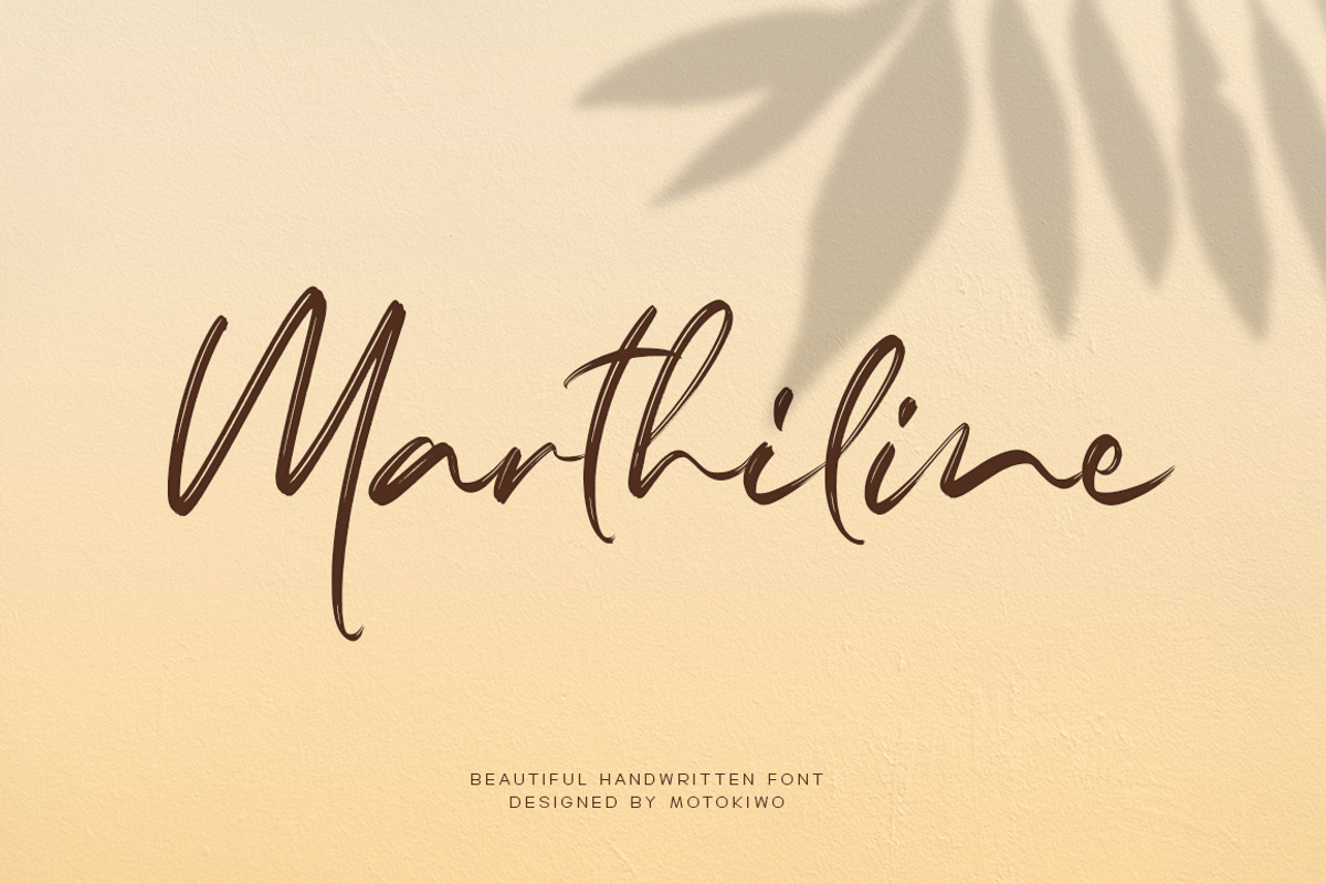 Marthiline - Handwritten Font