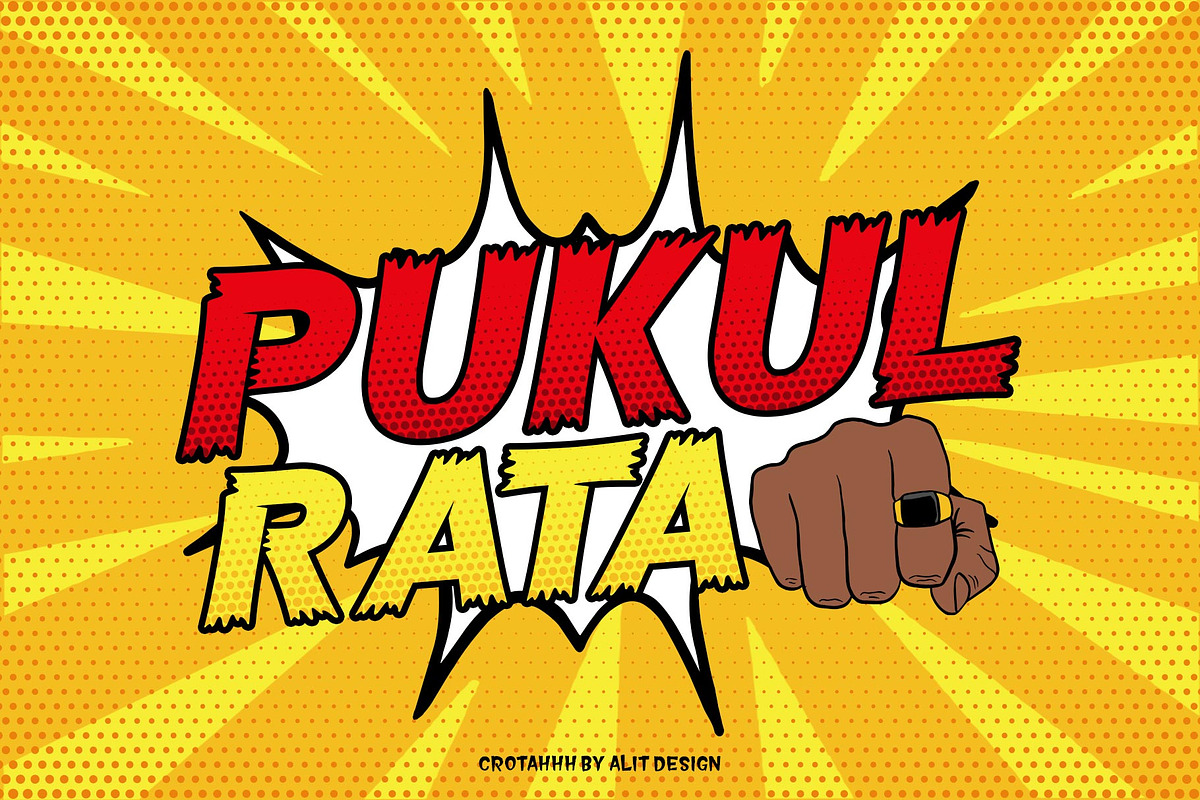 The Crotah Comic Style Font, a Sans Serif Font by alit design (Photo 6 of 16)