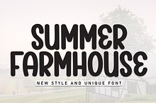 Summer Farmhouse | Script Font
