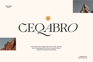 RF Ceqabro Serif Display + Extra