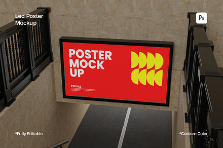 Led Poster Mockup