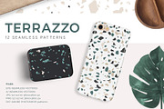 Terrazzo Seamless Vector Patterns, a Pattern Graphic by Youandigraphics (Thumbnail 1 of 8)