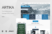 Artika - Multipurpose & Onepage HTML, a Landing Page Template by unCommons (Thumbnail 1 of 5)