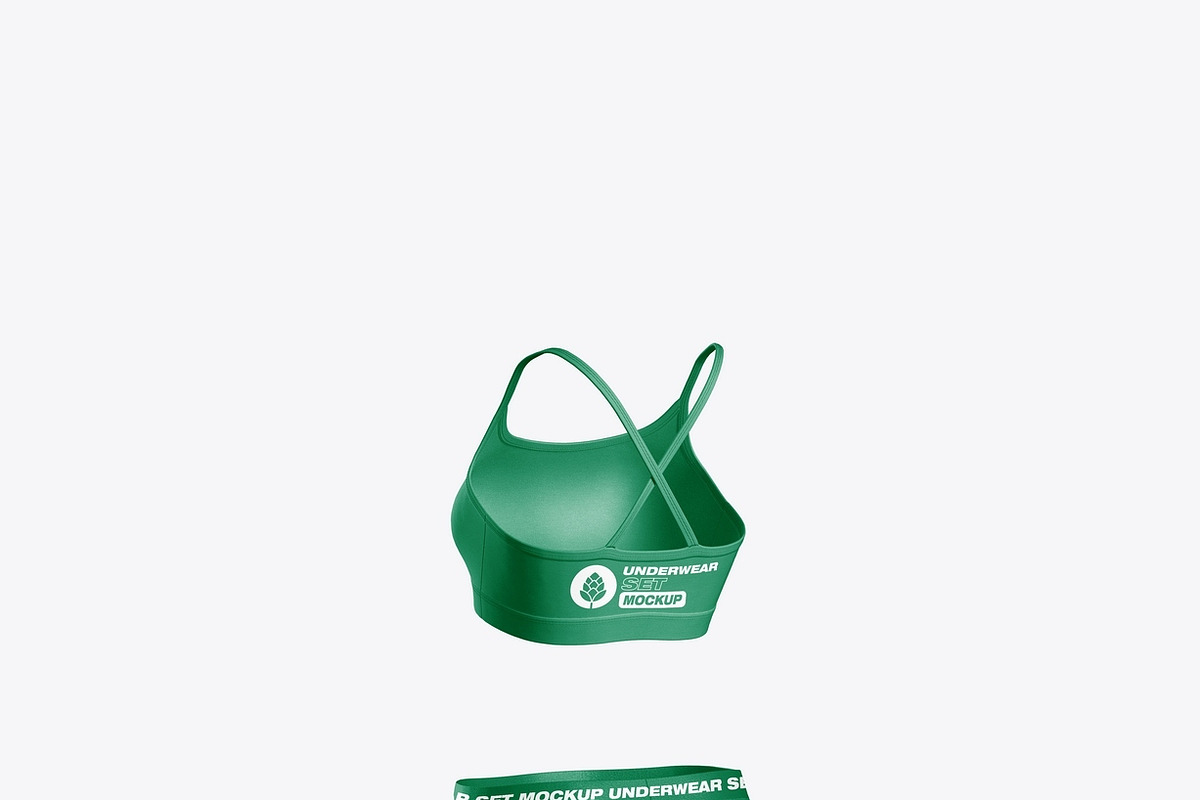 Women's Underwear Set mockup, a Product Mockup by OneVectorStock (Photo 2 of 13)