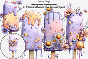 Whimsical Summer Ice Cream Clipart, an Illustration by GatewayDesign (Thumbnail 1 of 5)