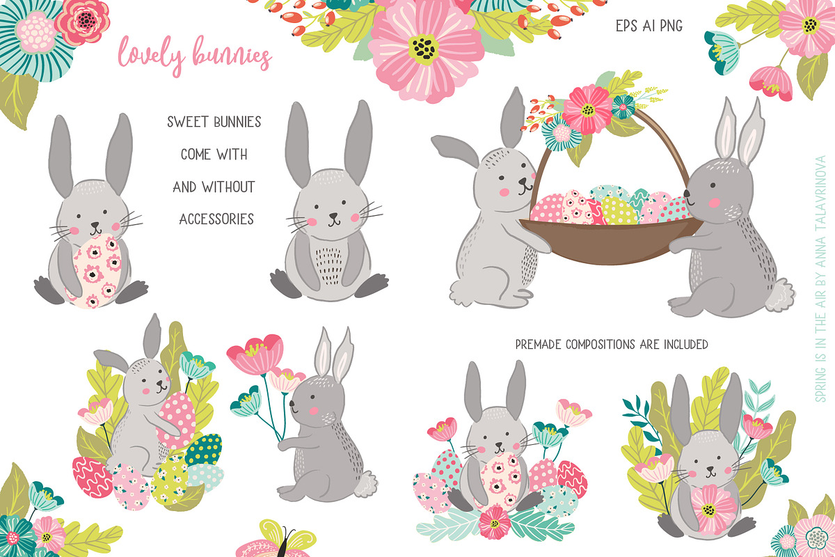 Spring is in the air bundle, an Animal Illustration by Cozy pattern shop (Photo 2 of 12)