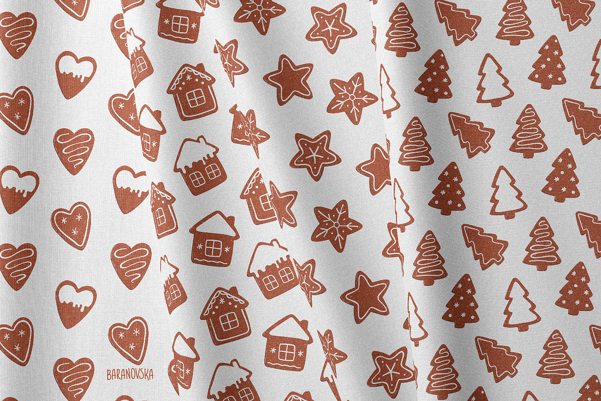 Gingerbread cookies, a Pattern Graphic by Baranovska (Photo 4 of 6)
