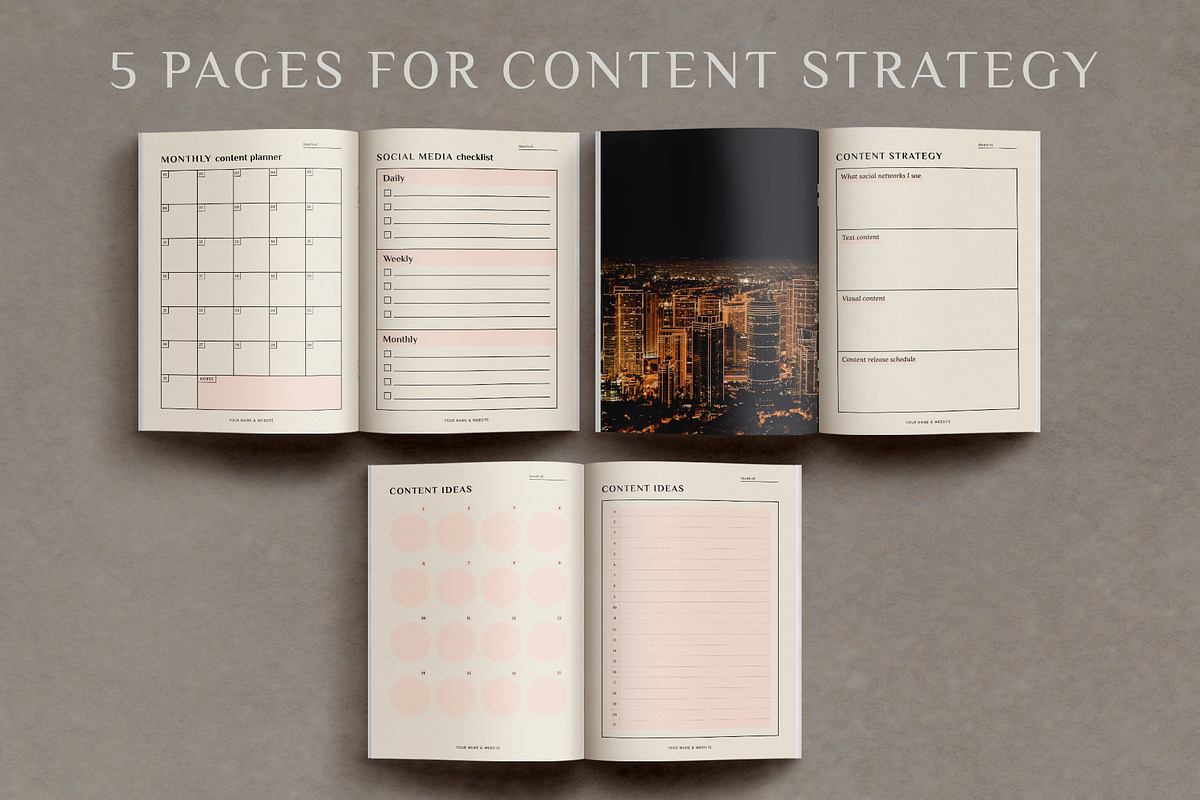 Aesthetic Planner & Calendar, a Stationery Template by Anatartan Design (Photo 14 of 27)