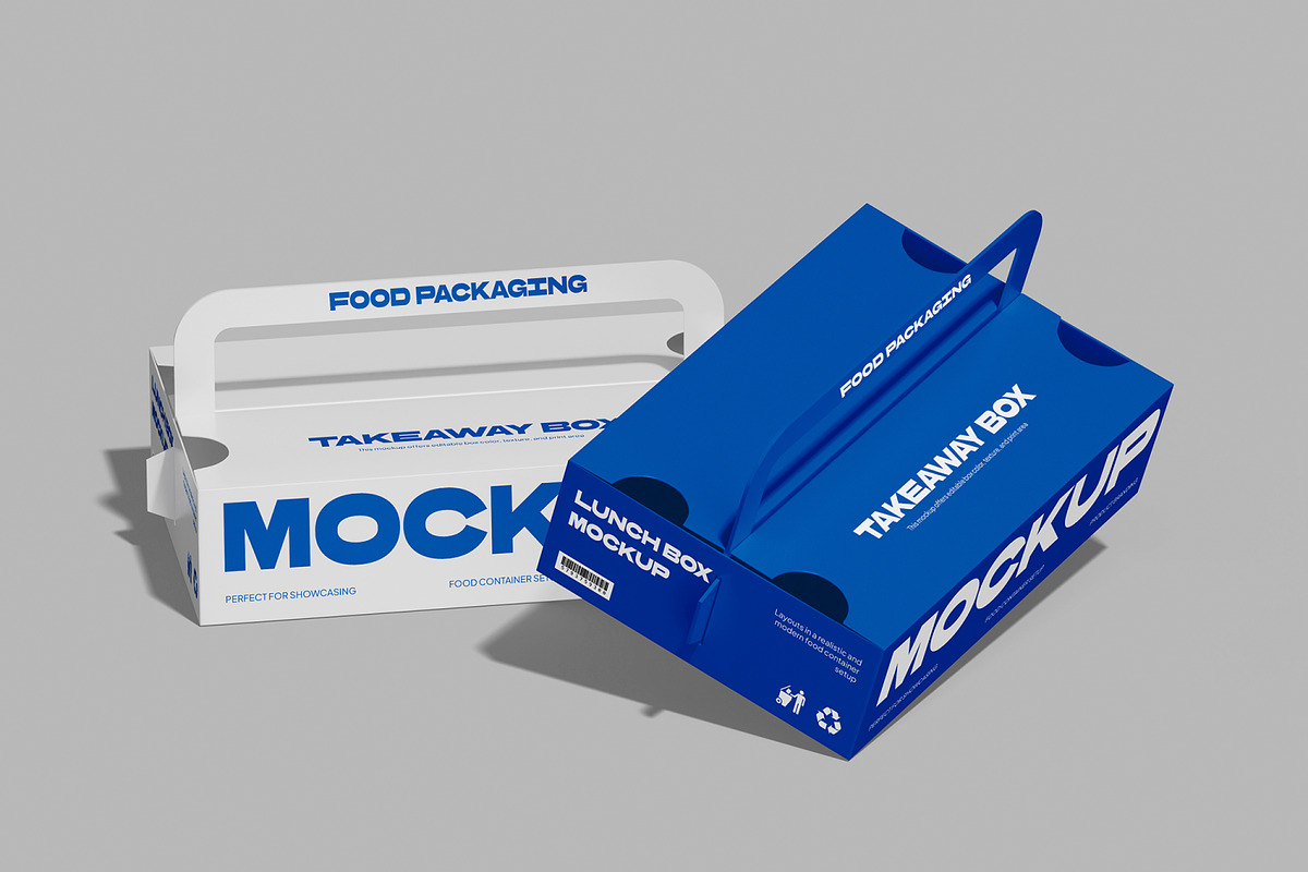 Takeaway Box Mockup, a Packaging Mockup by Permadi Creative (Photo 4 of 4)