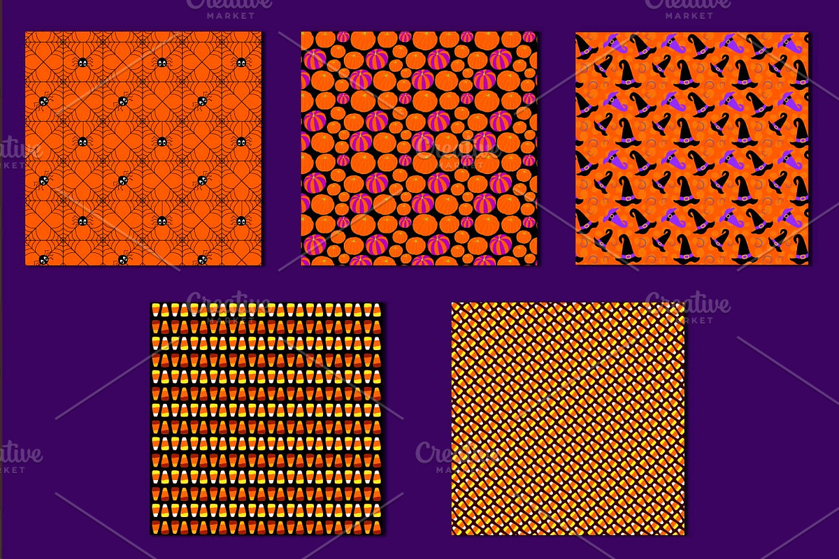 Halloween digital patterns, a Pattern Graphic by Laureling Studios (Photo 3 of 3)