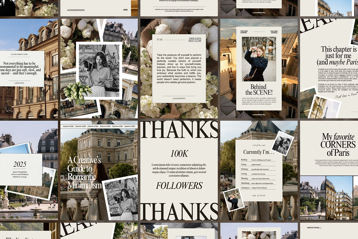 LUMIÈRE | Instagram Post Templates, a Social Media Template by Ad Astra Creations (Photo 4 of 5)