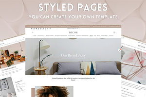 Brown Clean Home Decor Shopify Theme