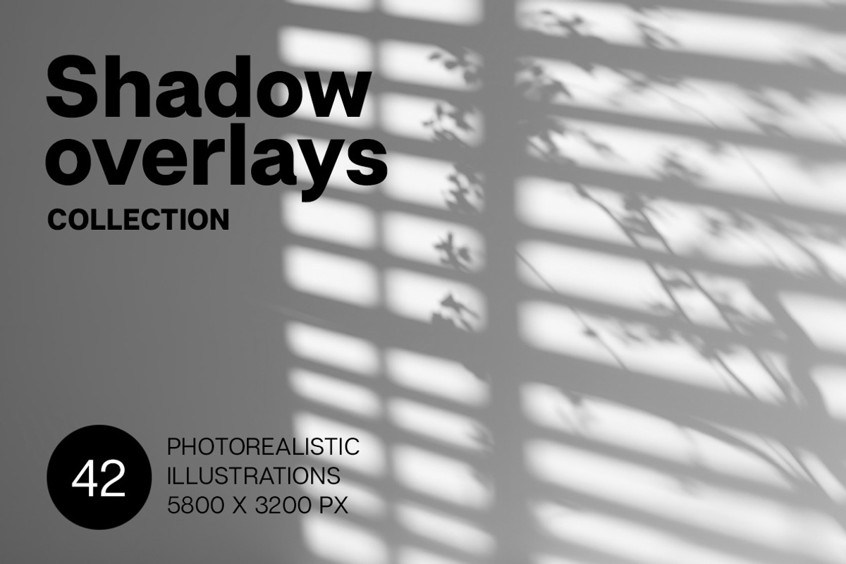 Shadow overlays collection - 42 pics, a Decorative Illustration by Handmadefont (Photo 1 of 11)