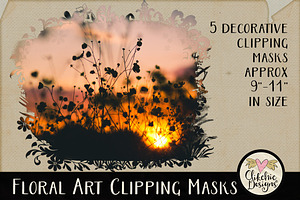 Floral Art Photography Masks